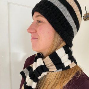 J.Crew 100% cashmere hat and matching scarf